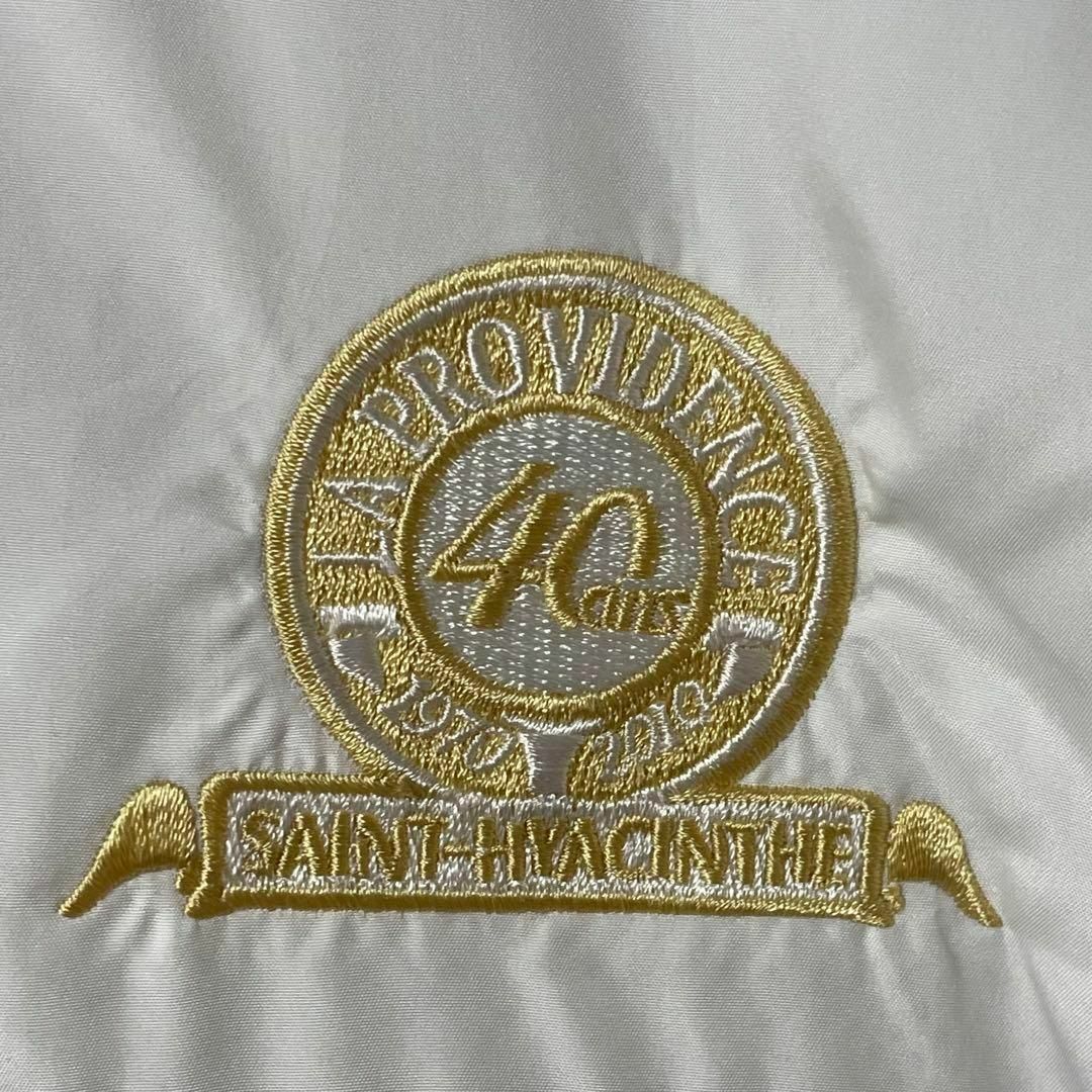 ANTIGUA USA古着 ナイロンジャケットプルオーバーゴルフ刺繍白Lメンズ メンズのジャケット/アウター(ナイロンジャケット)の商品写真