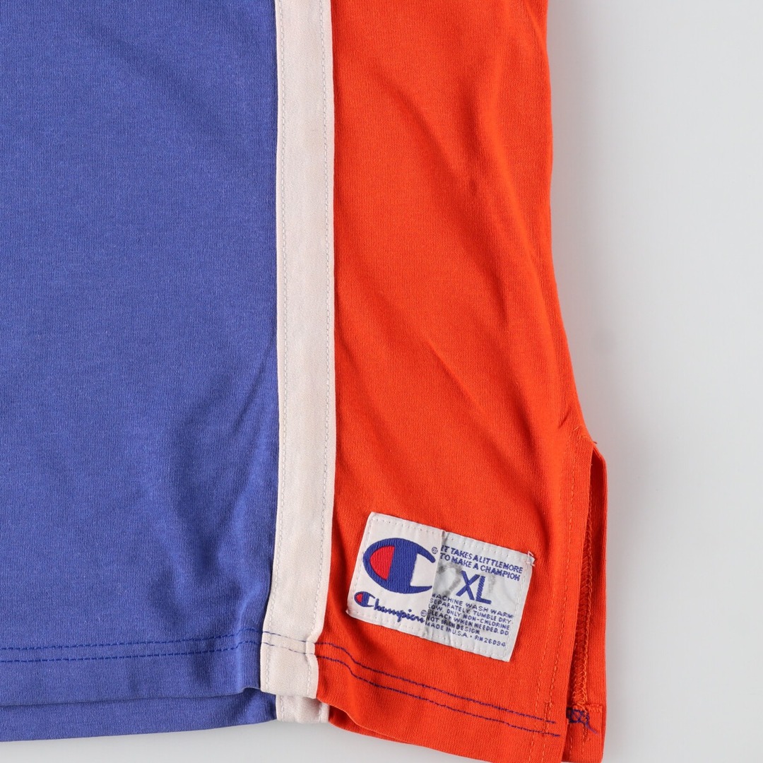Champion(チャンピオン)の古着 ~90年代 チャンピオン Champion Ｖネック スポーツTシャツ USA製 メンズXL ヴィンテージ /eaa433563 メンズのトップス(Tシャツ/カットソー(半袖/袖なし))の商品写真