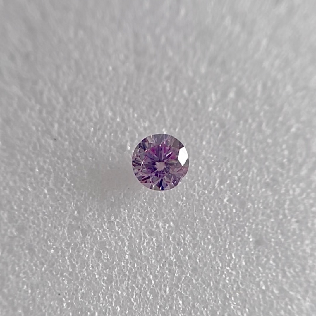 0.034ct SI-2 天然パープルダイヤ FANCY PINK PURPLE レディースのアクセサリー(その他)の商品写真