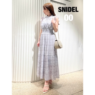 SNIDEL - スナイデル snidel Sustainableフリルワンピース　LBLU　00