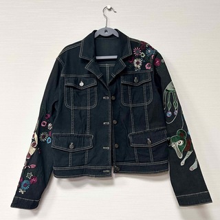 おしゃれ TOKUKO刺繍が素敵なジャケットレディース
