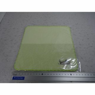 新品　ハンカチ　ごろん　グリーン　画面クリーナー　わちふぃーるど　ダヤン　猫(タオル/バス用品)