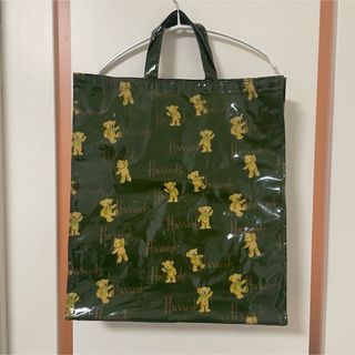 ハロッズ(Harrods)のHarrods  ハロッズ　総柄ビニールトートバッグ　ベア柄　くま柄(トートバッグ)