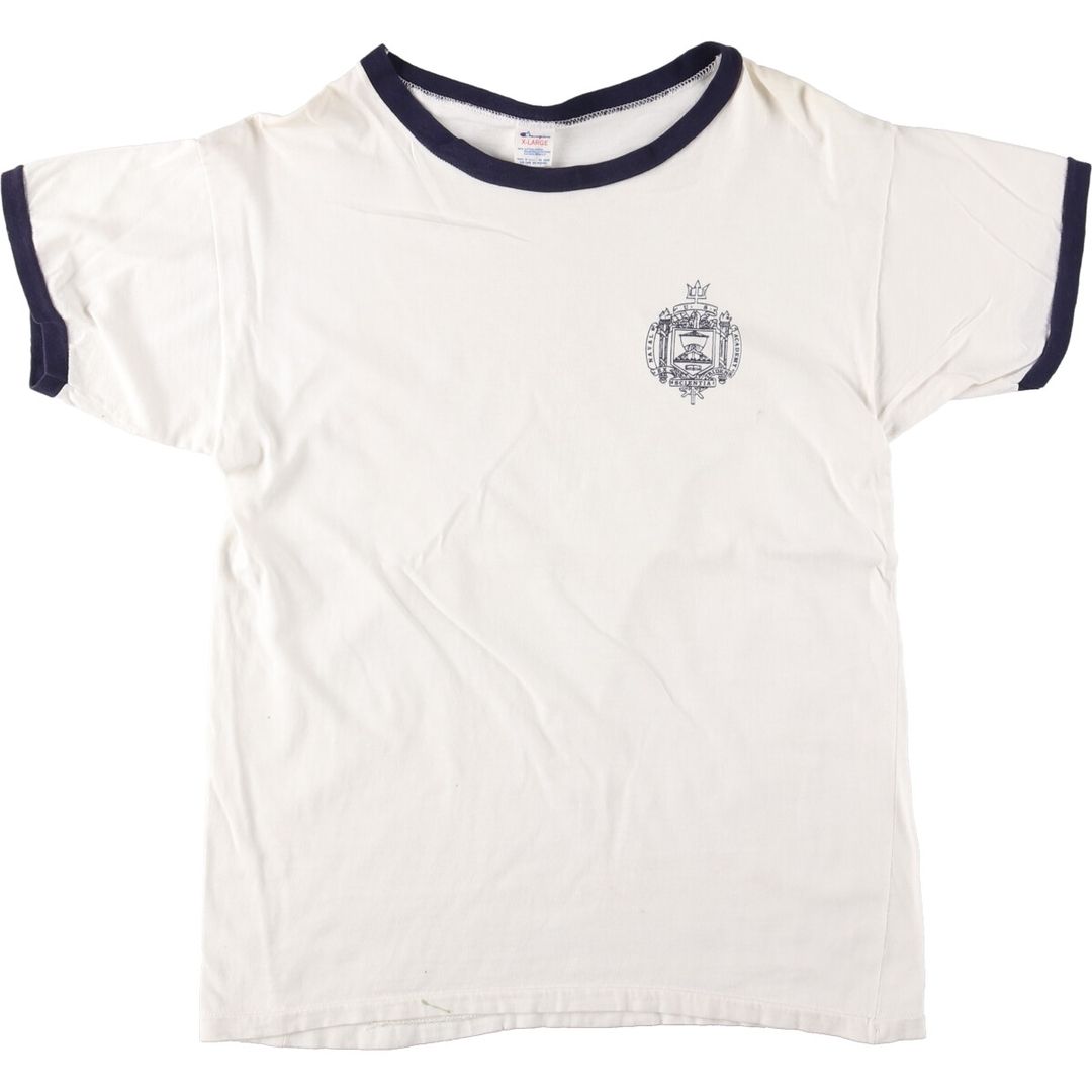 Champion(チャンピオン)の古着 80年代 チャンピオン Champion トリコタグ USNA 米海軍兵学校 リンガーTシャツ USA製 メンズM ヴィンテージ /eaa433554 メンズのトップス(Tシャツ/カットソー(半袖/袖なし))の商品写真