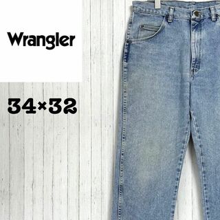 Wrangler - ラングラー　デニム　ジーンズ　ジーパン　ストレート　ジッパーフライ　34/32