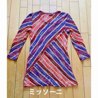 ミッソーニ(MISSONI)のミッソーニ   チュニック オレンジタグ42 ニット セーター(ニット/セーター)