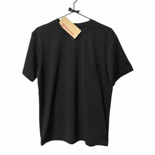 マーモット(MARMOT)の【新品】Marmot Pocket Logo H/S Crew メンズM 黒(登山用品)