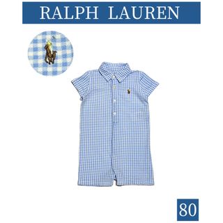 ラルフローレン(Ralph Lauren)の◆RALPH LAUREN/ラルフローレン チェック ロンパース　size80(カバーオール)