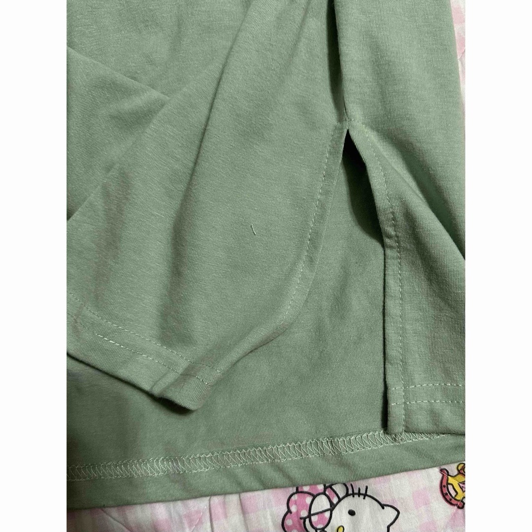 ワンピース チュニック 袖 シフォン キッズ/ベビー/マタニティのキッズ服女の子用(90cm~)(ワンピース)の商品写真