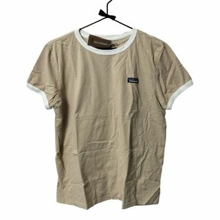 【新品】patagonia P-6 Label Organic T L ベージュ