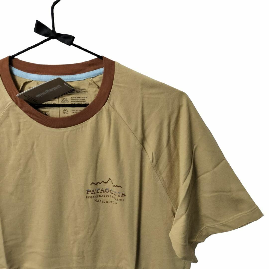 patagonia(パタゴニア)の【新品】patagonia Ms Road to Raglan T S ベージュ メンズのトップス(Tシャツ/カットソー(半袖/袖なし))の商品写真