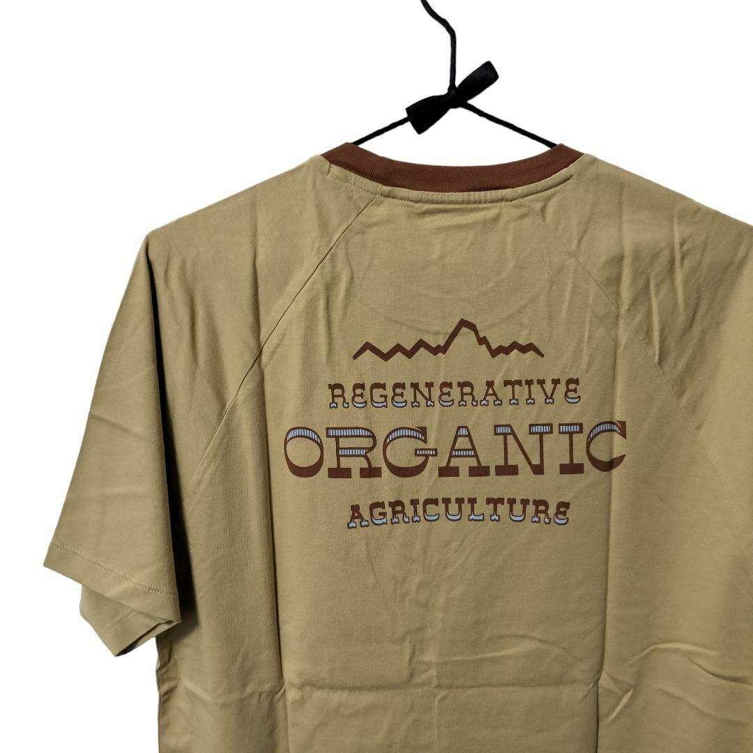 patagonia(パタゴニア)の【新品】patagonia Ms Road to Raglan T S ベージュ メンズのトップス(Tシャツ/カットソー(半袖/袖なし))の商品写真