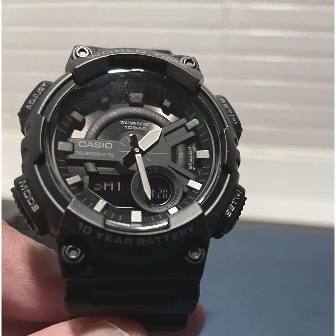 CASIO(カシオ)のカシオ　アナデジ腕時計　新品　国内正規品　ワールドタイム　テレメモ機能搭載 メンズの時計(腕時計(アナログ))の商品写真