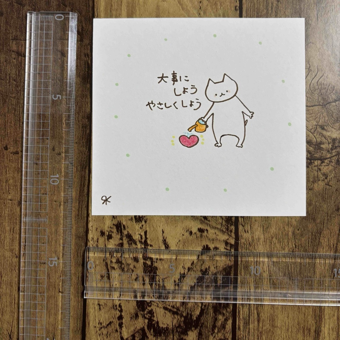 【149】【猫の絵と言葉】手描きイラスト原画 ハンドメイドのインテリア/家具(アート/写真)の商品写真