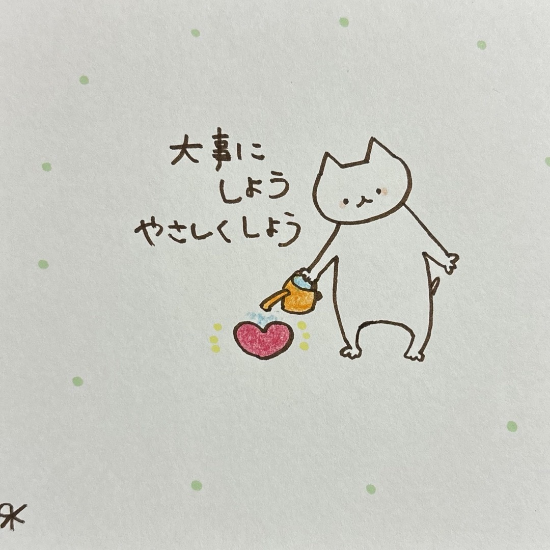 【149】【猫の絵と言葉】手描きイラスト原画 ハンドメイドのインテリア/家具(アート/写真)の商品写真