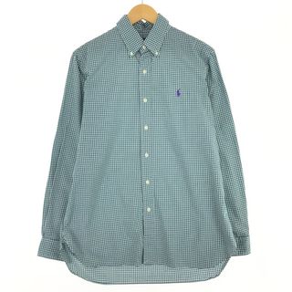 ラルフローレン(Ralph Lauren)の古着 ラルフローレン Ralph Lauren Ralph Lauren STRETCH 長袖 ボタンダウンチェックシャツ メンズM /eaa440410(シャツ)