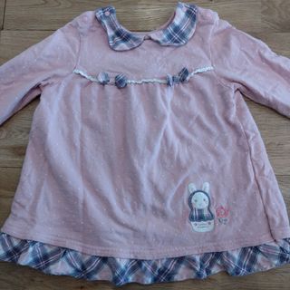 クーラクール(coeur a coeur)のクーラクール　女の子子供服　100cm　長袖プルオーバー　うさぎ　マトリョーシカ(Tシャツ/カットソー)