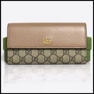 グッチ(Gucci)のグッチ 456116 GGマーモント　 レザー　コンチネンタルウォレット　長財布(財布)