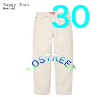 シュプリーム(Supreme)の【新品未使用】Supreme Baggy Jean Natural 30(デニム/ジーンズ)