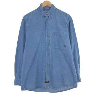 ディッキーズ(Dickies)の古着 ディッキーズ Dickies GENUINE 長袖 ボタンダウンデニムシャツ メンズM /eaa438250(シャツ)