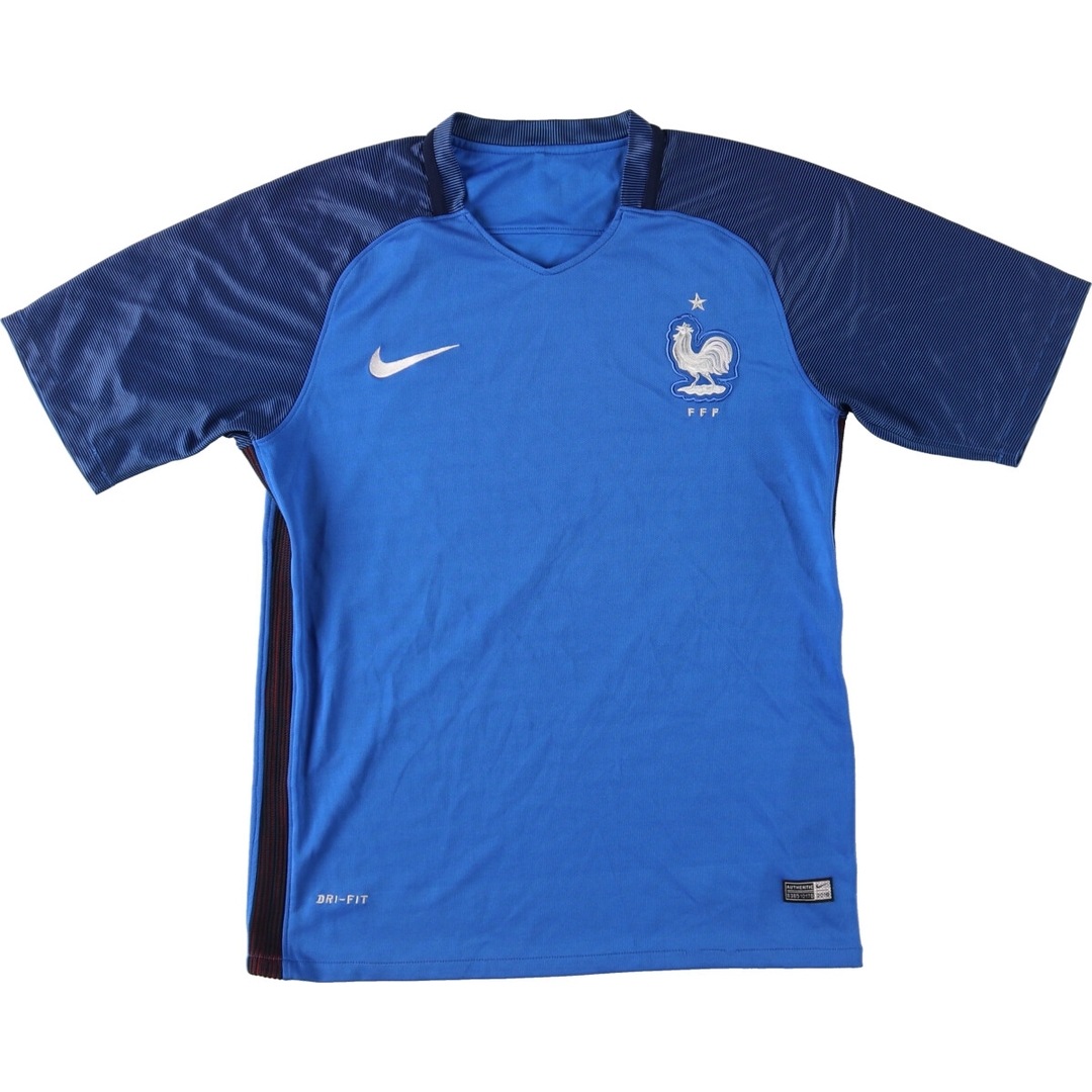 NIKE(ナイキ)の古着 ナイキ NIKE DRI-FIT フランス代表 サッカーユニフォーム ゲームシャツ メンズM /eaa438462 メンズのトップス(Tシャツ/カットソー(半袖/袖なし))の商品写真