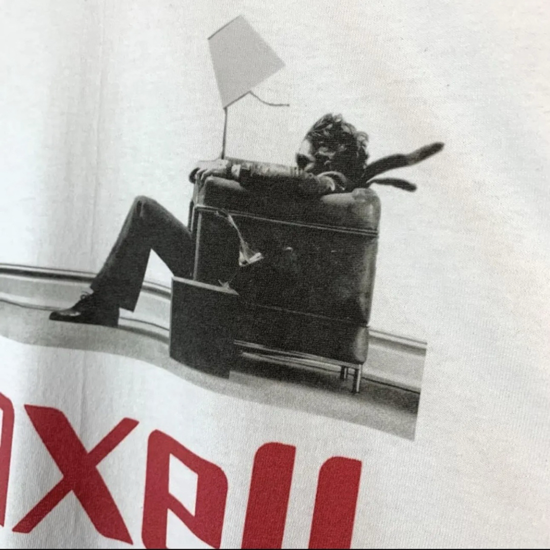 セール Maxell マクセルTシャツ白jpthewavyトラヴィススコット着 メンズのトップス(Tシャツ/カットソー(半袖/袖なし))の商品写真