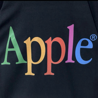 XLアップル APPLE 黒 Tシャツ ブラック トラビススコット 野村訓市(Tシャツ/カットソー(半袖/袖なし))