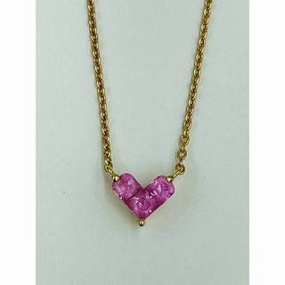 スタージュエリー(STAR JEWELRY)のスタージュエリー　ミステリアスハート　ネックレス　ピンクサファイア(ネックレス)