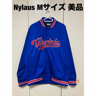 ナイラス(Nylaus)のNylaus ナイラス スタジャンMサイズ 美品 ブルー 春用ジャンパー(スタジャン)