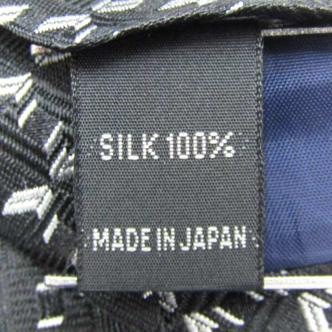 アヤココシノ ブランド ネクタイ 格子柄 パネル柄 シルク 日本製 PO  メンズ ブラック AYAKO KOSHINO メンズのファッション小物(ネクタイ)の商品写真