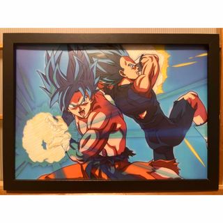 ドラゴンボー超　孫悟空＆ベジータ　かめはめ波＆ギャリック砲　額装品　鳥山明(クリアファイル)