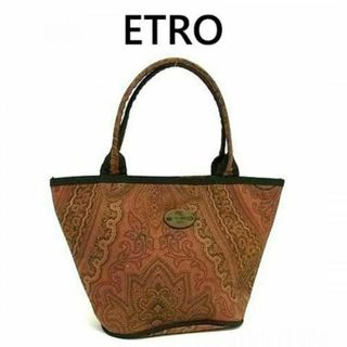 エトロ(ETRO)のETRO エトロ ペイズリー ミニトートバッグ オレンジ系マルチカラー 4121(トートバッグ)