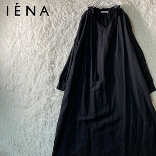 IENA - 美品 IENA イエナ リネンカフタンワンピース 麻 38 M 日本製 マキシ