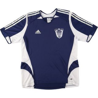 アディダス(adidas)の古着 00年代 アディダス adidas Vネック サッカーユニフォーム ゲームシャツ メンズM /eaa440222(Tシャツ/カットソー(半袖/袖なし))