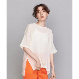 ビューティアンドユースユナイテッドアローズ(BEAUTY&YOUTH UNITED ARROWS)のBEAUTY&YOUTH シアークレープショートスリーブカットソー(Tシャツ(半袖/袖なし))