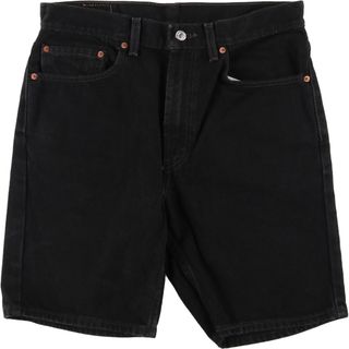 リーバイス(Levi's)の古着 00年代 リーバイス Levi's 505 REGULAR FIT ブラックデニムショーツ ショートパンツ メンズw33 /eaa438415(ショートパンツ)