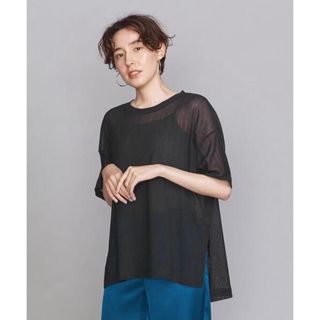 ビューティアンドユースユナイテッドアローズ(BEAUTY&YOUTH UNITED ARROWS)のBEAUTY&YOUTH シアークレープショートスリーブカットソー(Tシャツ(半袖/袖なし))