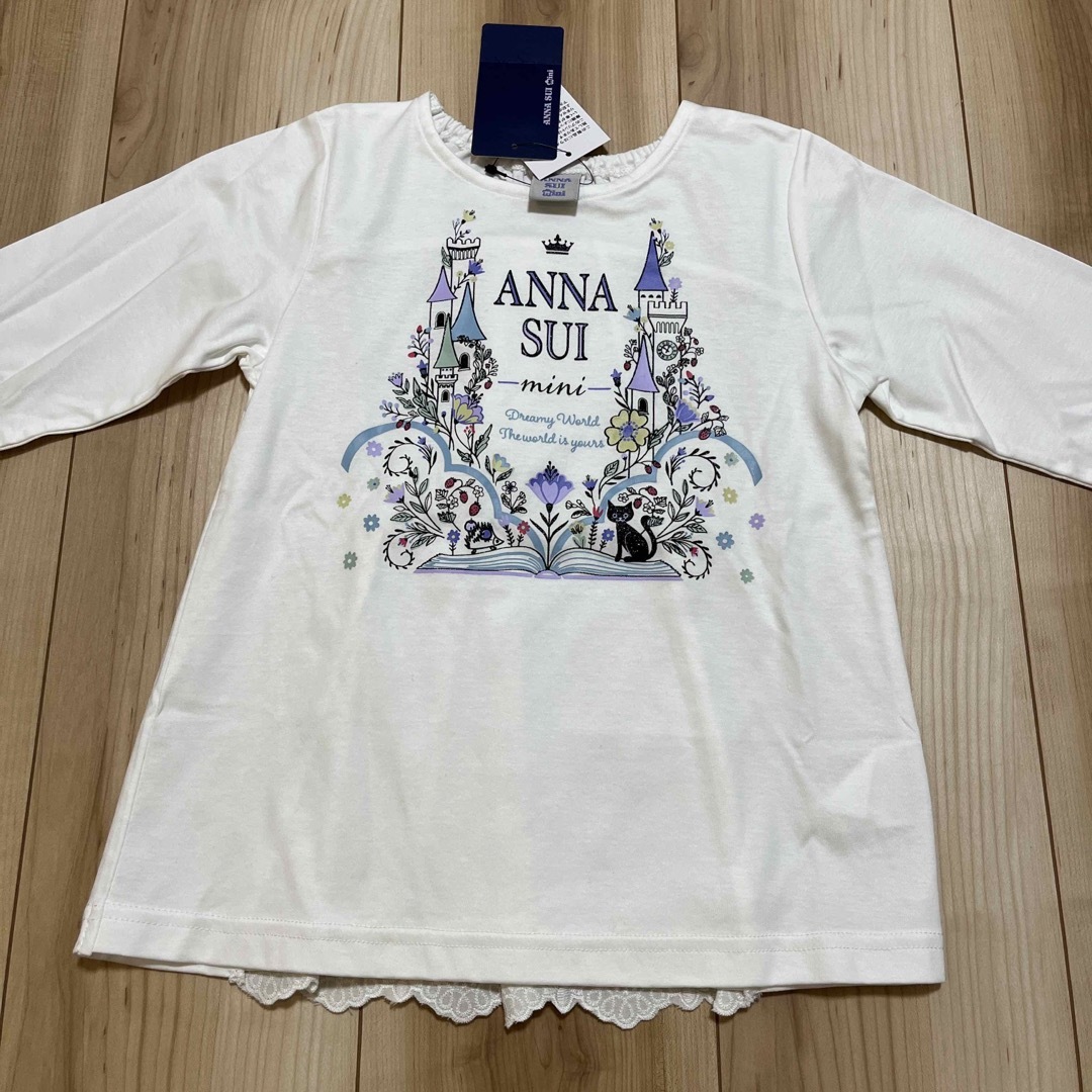 ANNA SUI mini(アナスイミニ)の【新品】アナスイミニ　長袖Tシャツ　120 キッズ/ベビー/マタニティのキッズ服女の子用(90cm~)(Tシャツ/カットソー)の商品写真