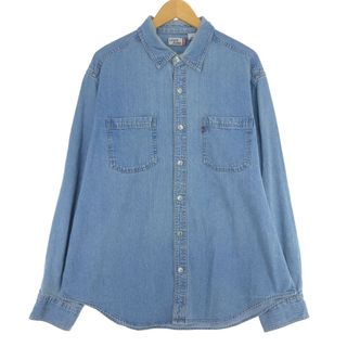 リーバイス(Levi's)の古着 リーバイス Levi's 長袖 デニムシャツ メンズL /eaa438256(シャツ)