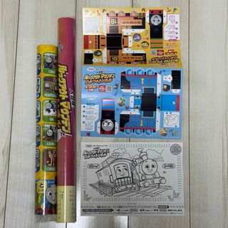 トーマス(THOMAS)のきかんしゃトーマス　非売品ポスターカレンダー　あいうえおひょう　ぬりえetc(キャラクターグッズ)