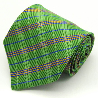 アンドリューズタイ ブランド ネクタイ チェック柄 格子柄 シルク イタリア製 PO  メンズ グリーン Andrew's Ties(ネクタイ)