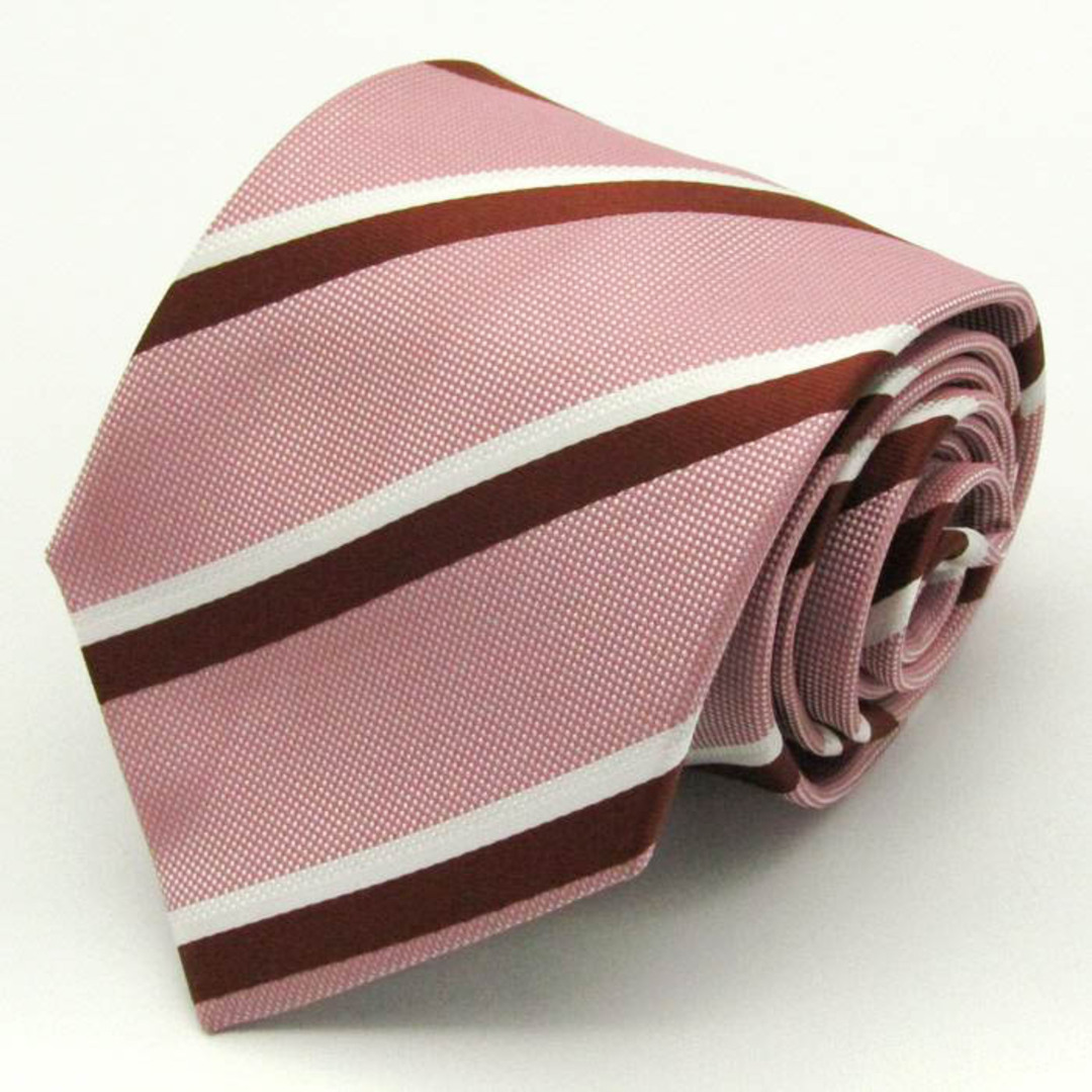 タカキュー ブランド ネクタイ ストライプ柄 PO  メンズ ピンク TAKA Q メンズのファッション小物(ネクタイ)の商品写真