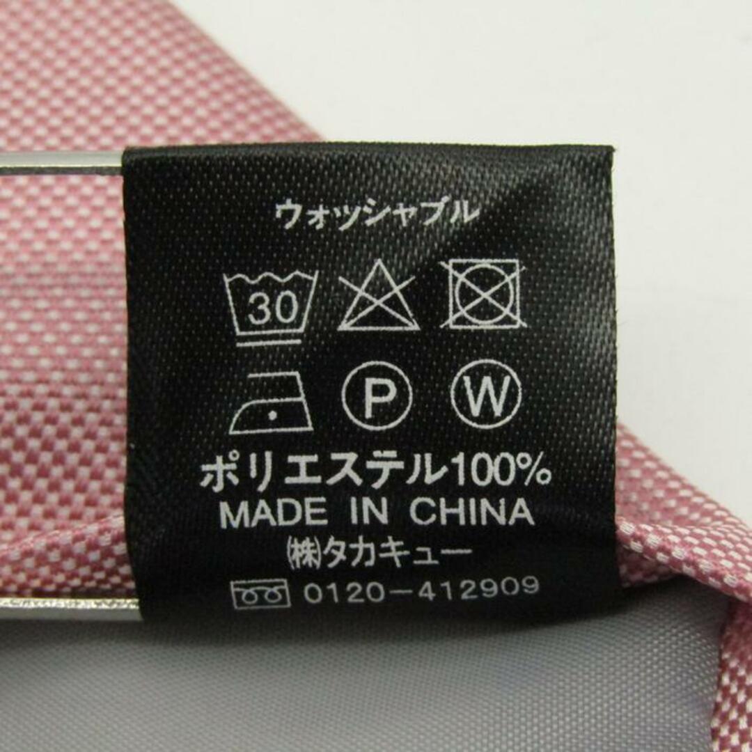 タカキュー ブランド ネクタイ ストライプ柄 PO  メンズ ピンク TAKA Q メンズのファッション小物(ネクタイ)の商品写真