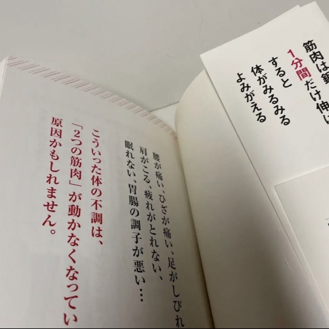 1分間だけ伸ばせばいい 2つの筋肉を伸ばして体の悩みを改善 エンタメ/ホビーの本(健康/医学)の商品写真