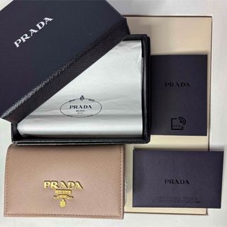 PRADA - 【新品】PRADAカードケース 名刺ケース サフィアーノ ベージュ