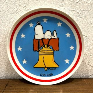 スヌーピー(SNOOPY)のスヌーピー アメリカ建国200周年記念プレート1976★ピーナッツ★ヴィンテージ(食器)