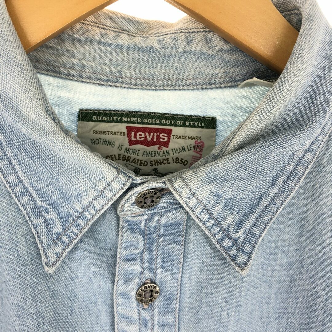 Levi's(リーバイス)の古着 リーバイス Levi's 長袖 デニムシャツ メンズL /eaa438917 メンズのトップス(シャツ)の商品写真