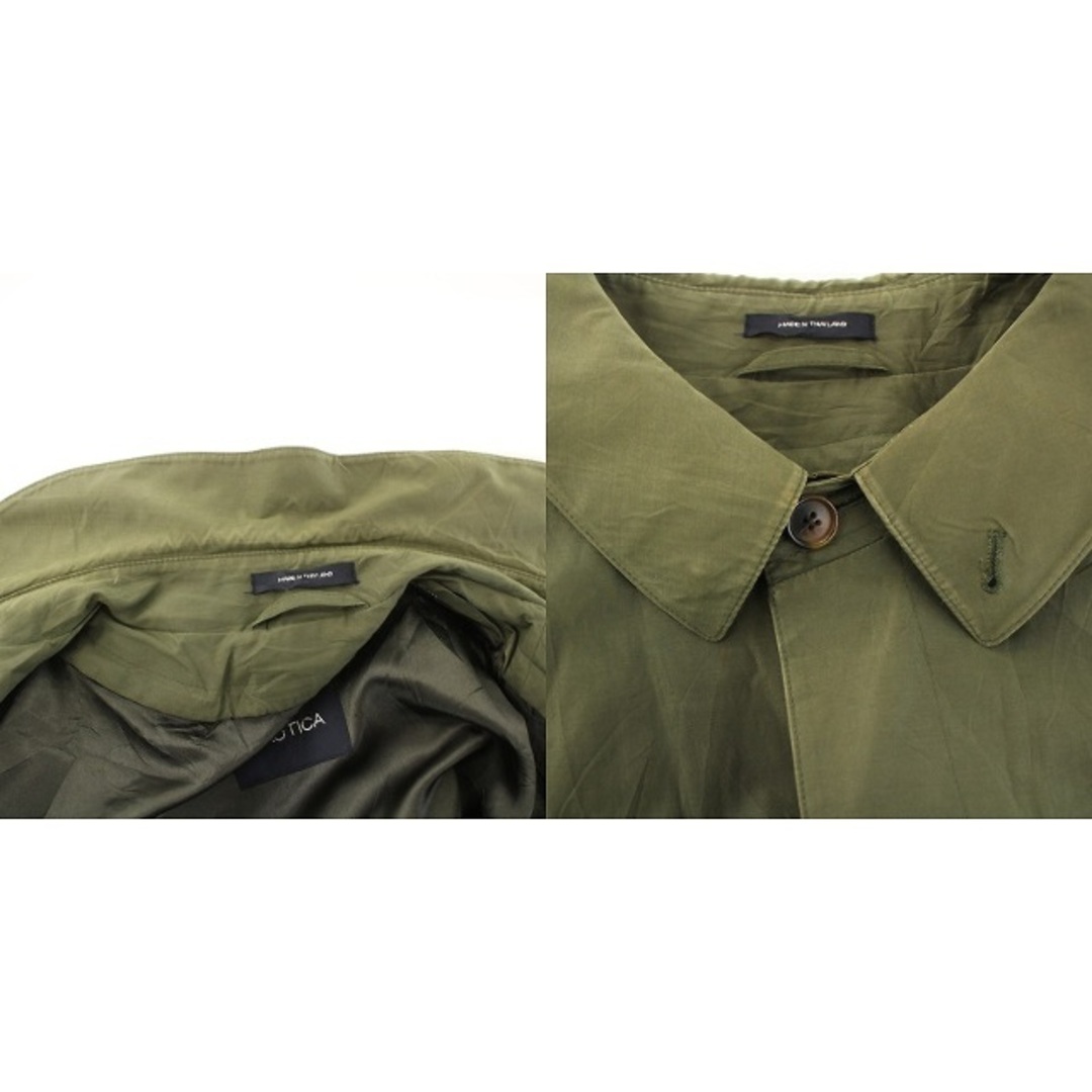 NAUTICA(ノーティカ)のNAUTICA ステンカラーコート ロング ライナー付き 42R XL 緑 メンズのジャケット/アウター(ステンカラーコート)の商品写真