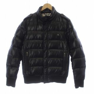 バーバリーブラックレーベル(BURBERRY BLACK LABEL)のBURBERRY BLACK LABEL ダウンジャケット ジップアップ M 黒(ダウンジャケット)