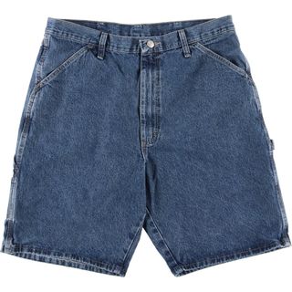 ラングラー(Wrangler)の古着 ラングラー Wrangler CARPENTER デニムペインターショーツ ショートパンツ メンズw35 /eaa433046(ショートパンツ)